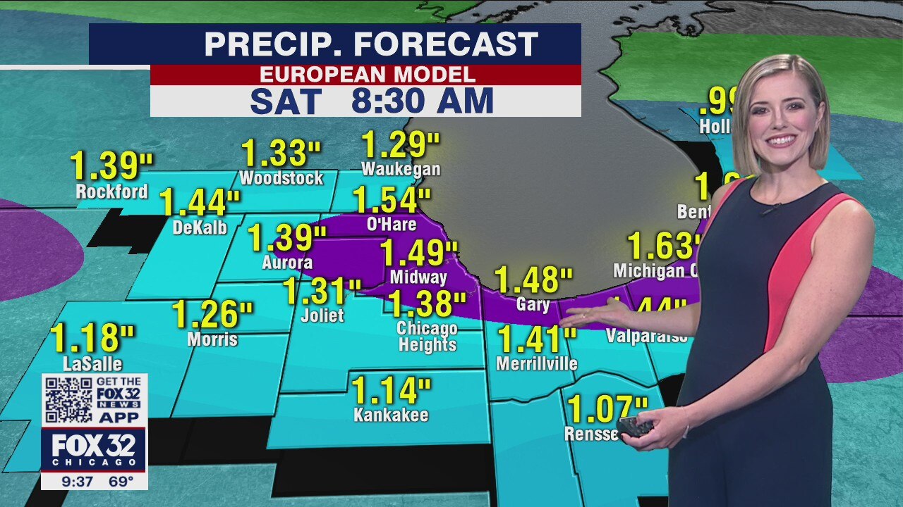 10 p.m. forecast for Chicagoland on May 26