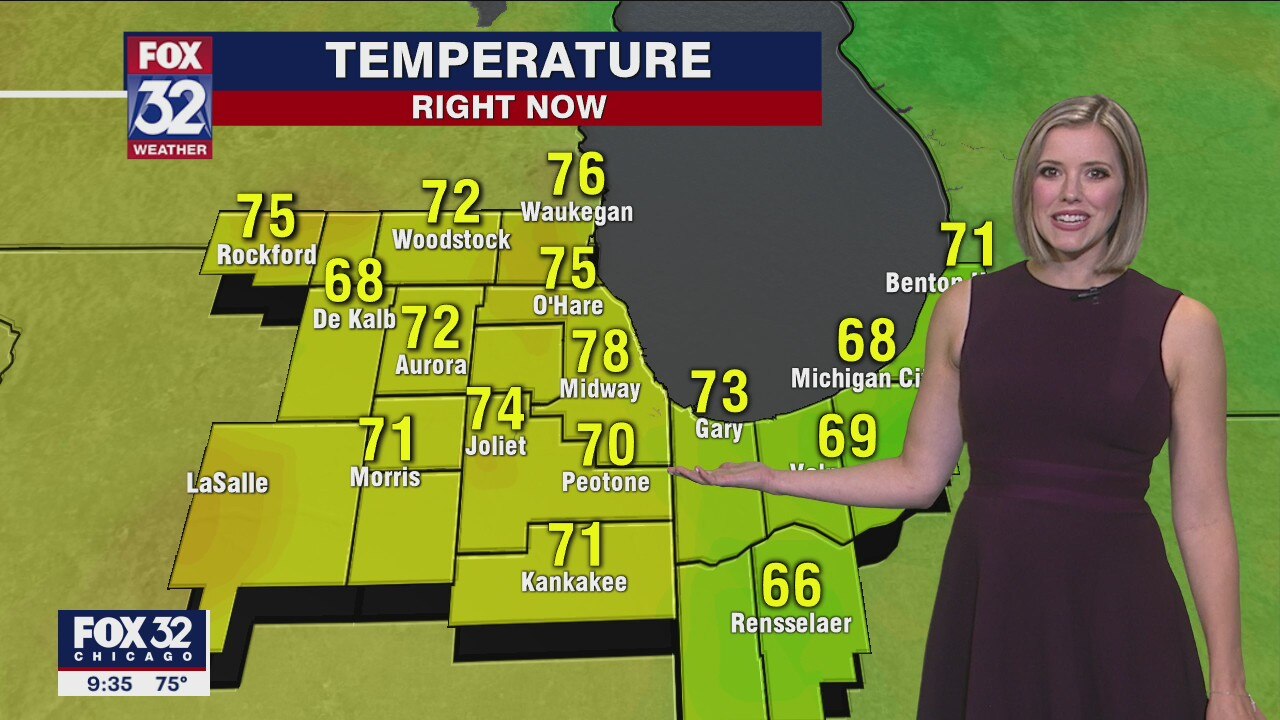 10 p.m. forecast for Chicagoland on June 23