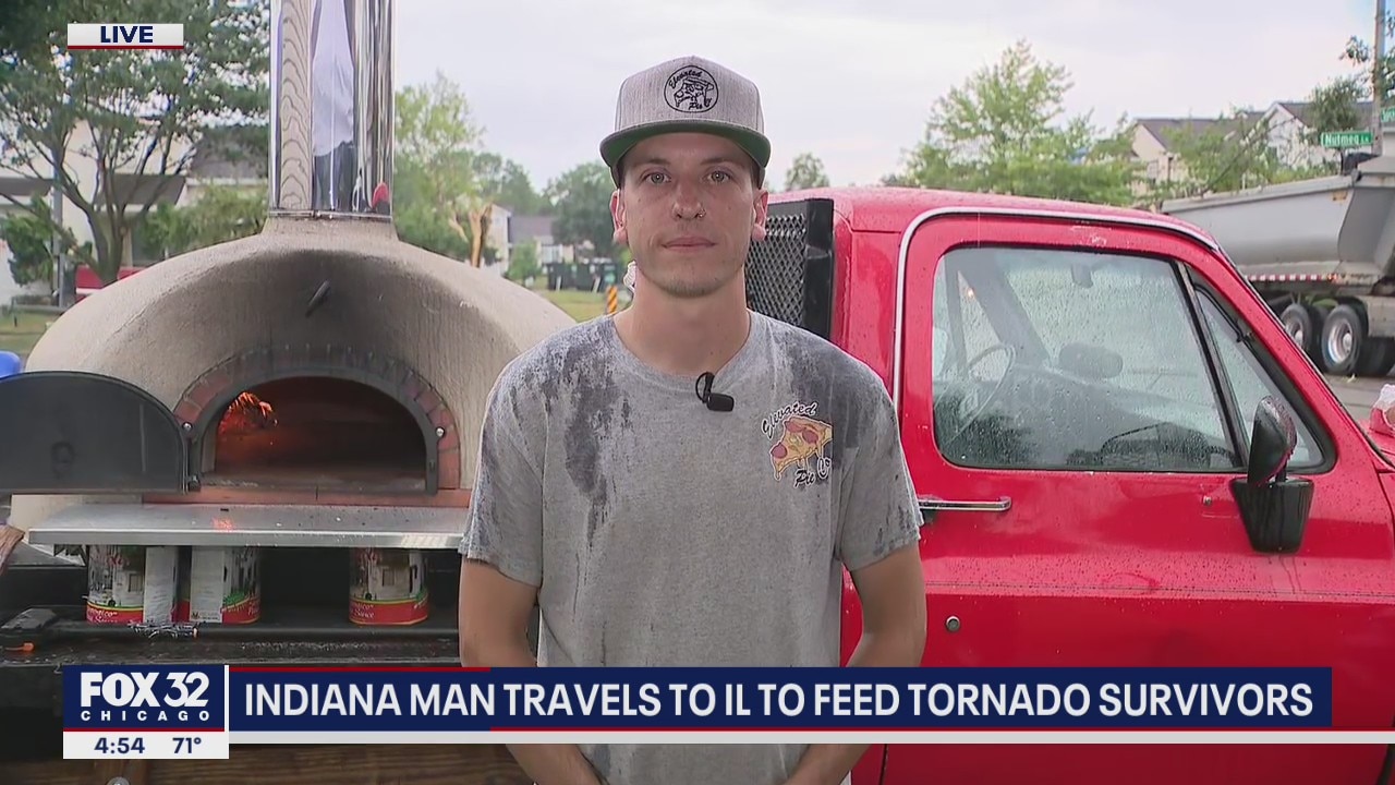 Indiana military vet helps feed tornado survivors & cleanup volunteers