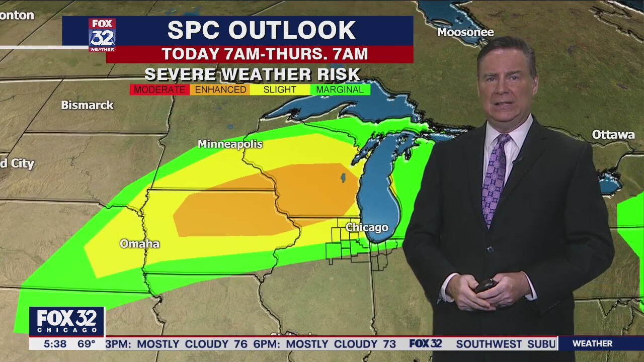 Morning forecast for Chicagoland on July 14th