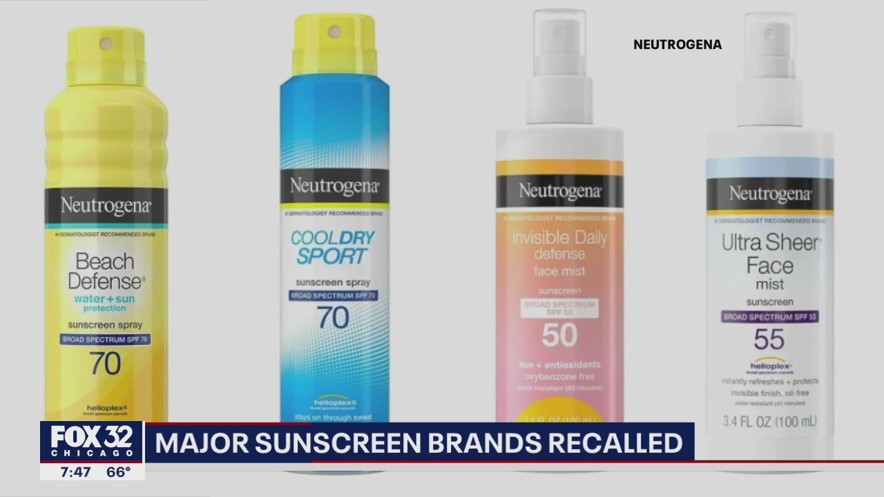 Major sunscreen brands recalled