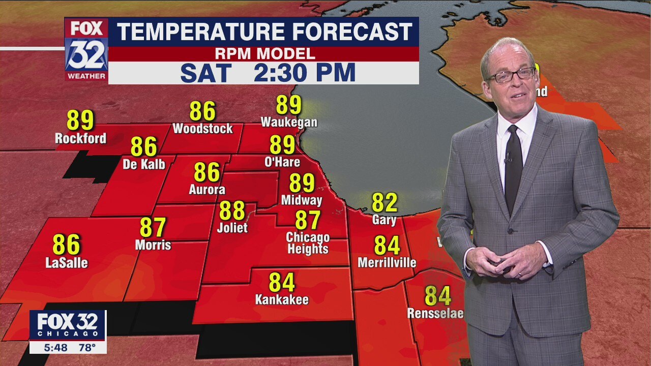 6 p.m. forecast for Chicagoland on Sept. 10