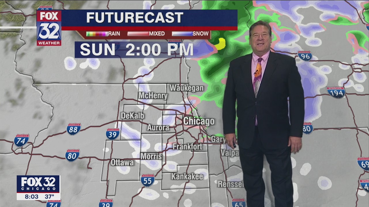 Saturday morning forecast for Chicagoland on Nov. 13