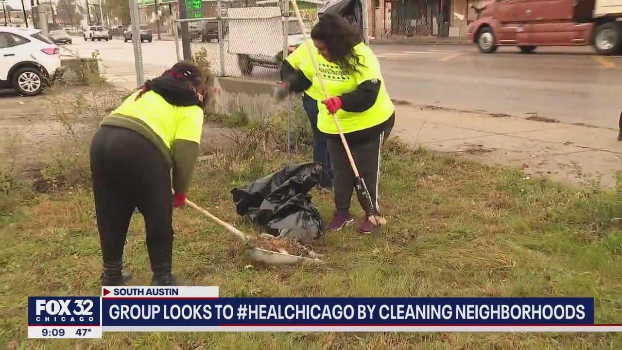 Local group spends the day cleaning block-by-block in South Austin