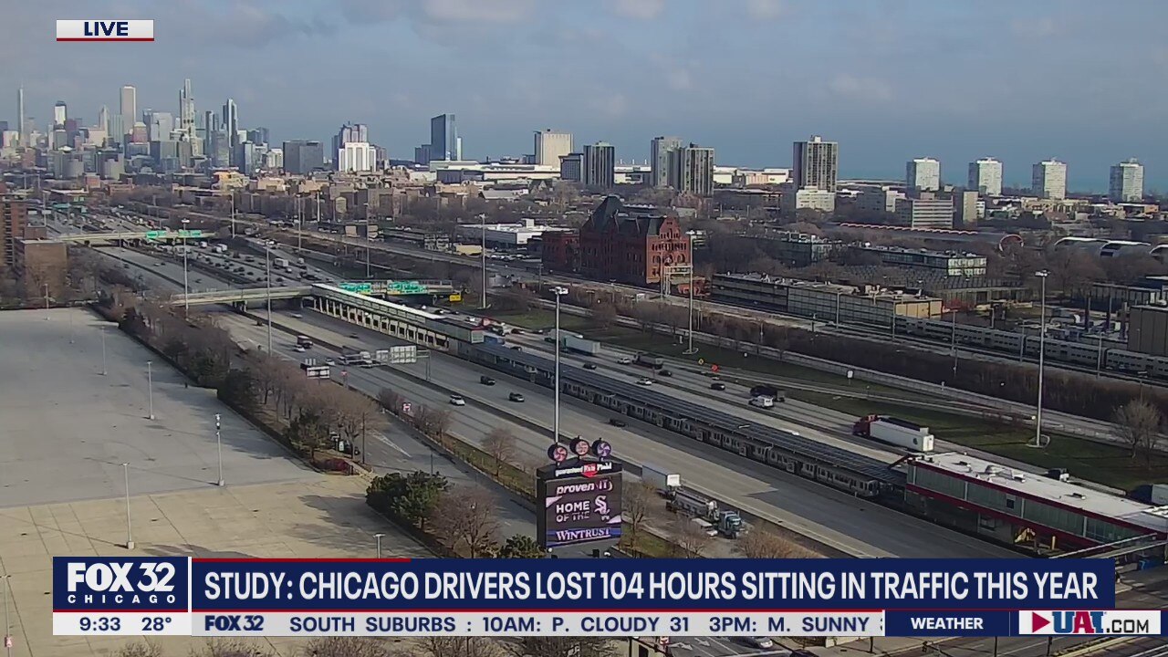 Chicago drivers lost 104 hours sitting in traffic this year: Study