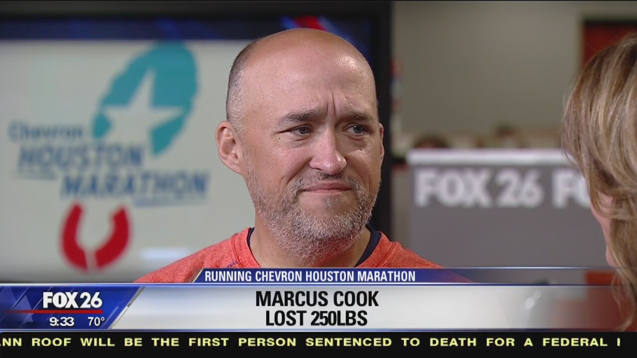 Marcus Cook describes his weight loss, marathon journey