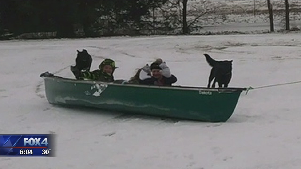 Winter weather hits Canton