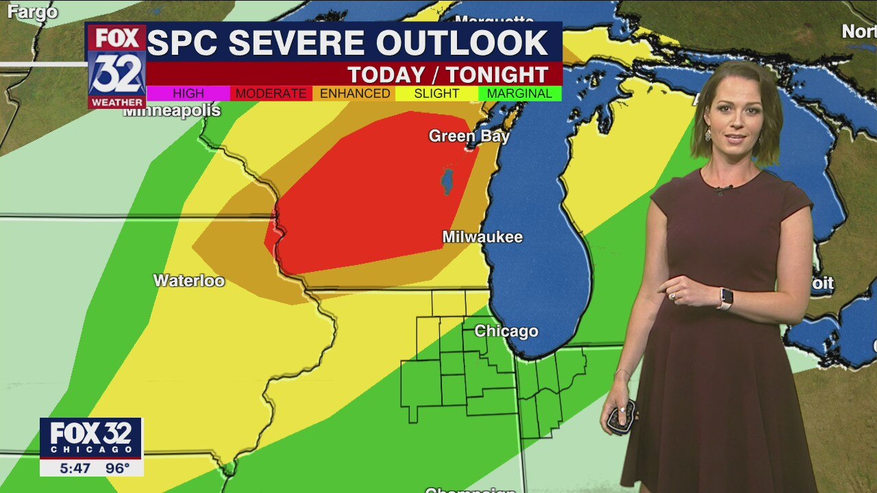Chicagoland weather: 6 p.m. forecast on June 15