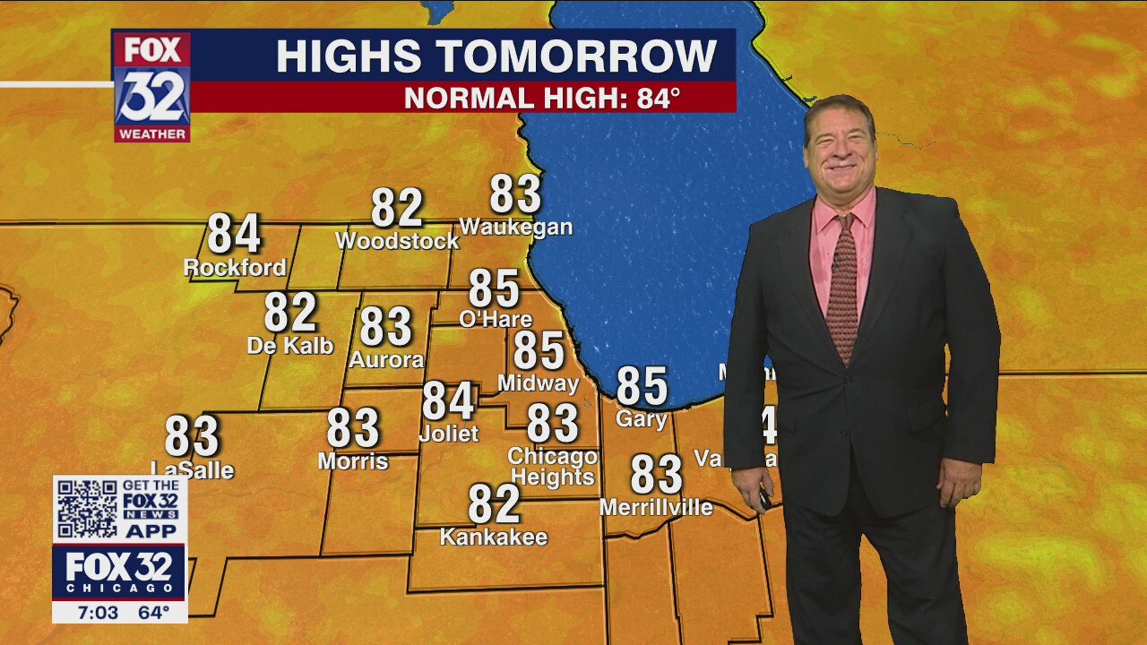 Morning forecast for Chicagoland on July 30th