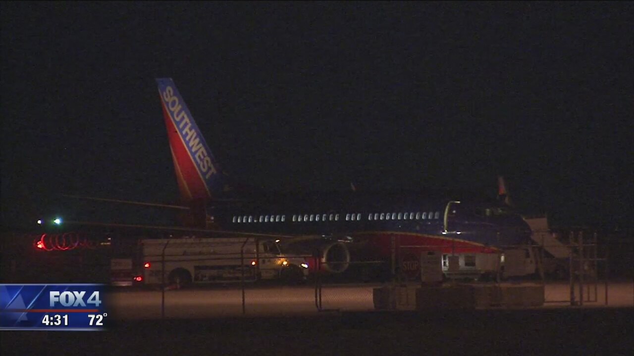 Southwest Airlines plane makes emergency landing at DFW airport