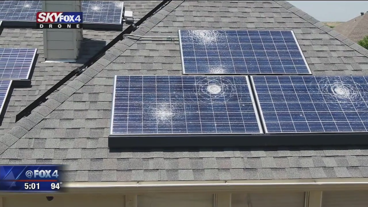 Hail hits Carrollton neighborhoods overnight