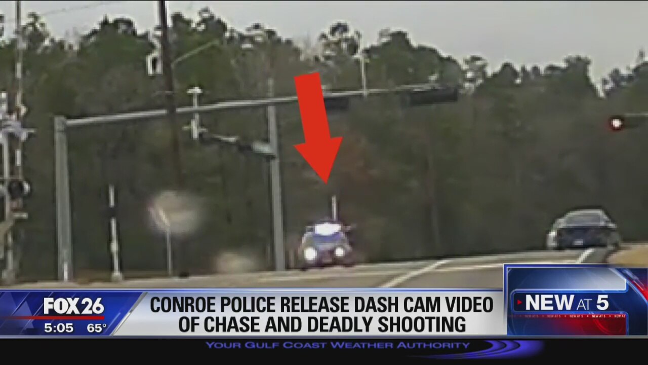 Conroe police release dash cam video of chase and deadly shooting