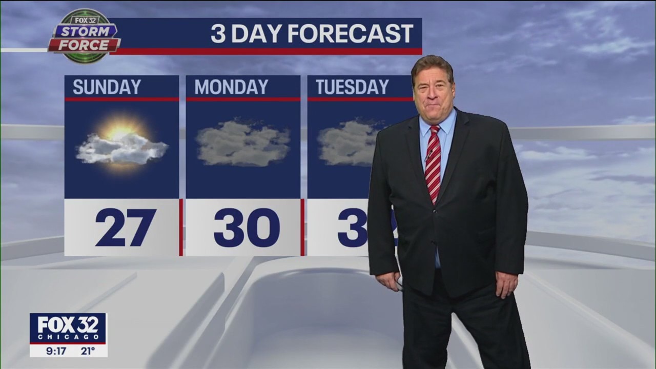 Chicagoland weather forecast for Saturday night, December 17