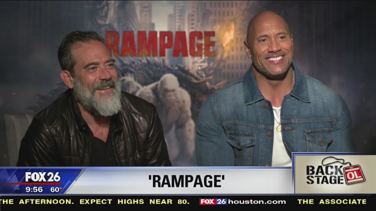 Go Backstage - 'Rampage' (Dwayne Johnson & Jeffrey Dean Morgan)