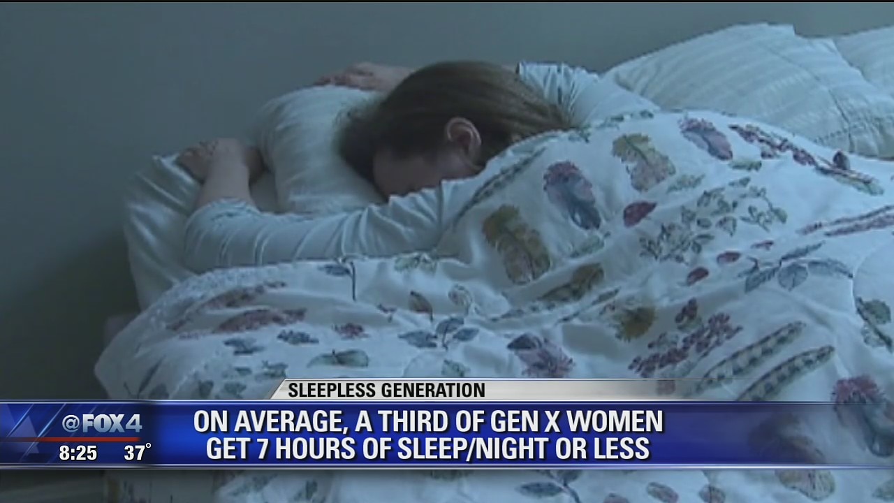 Study: Many Gen X women get less than 7 hours of sleep