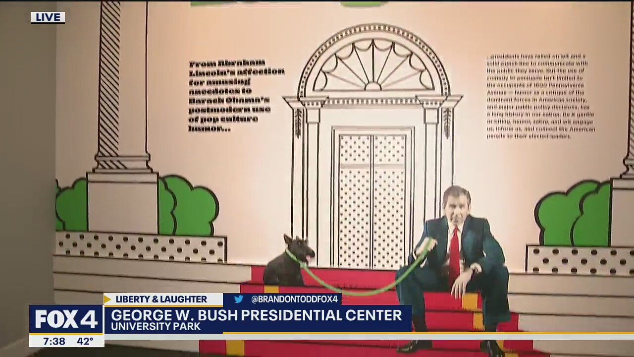 Bush Center exhibit explores the lighter side of the White House