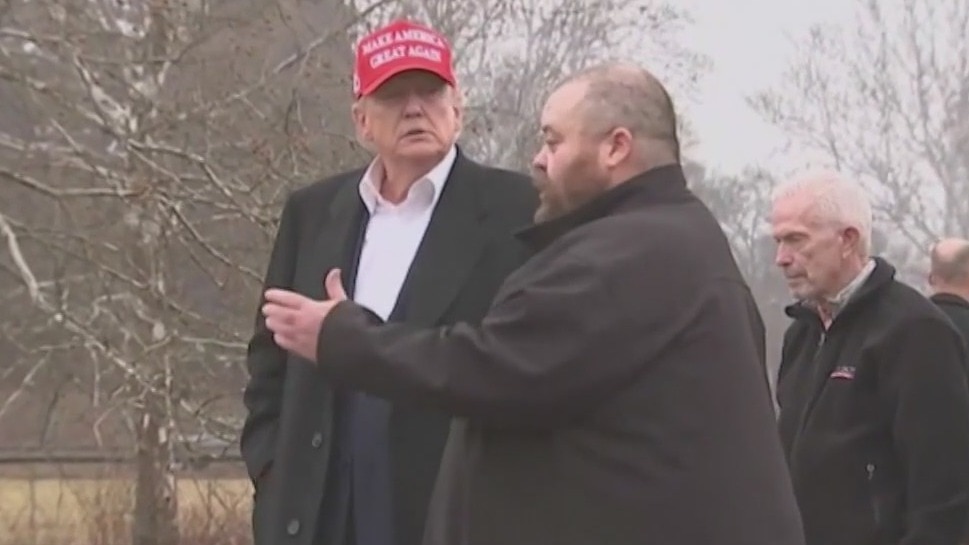 Trump meets with East Palestine residents impacted by Ohio train derailment