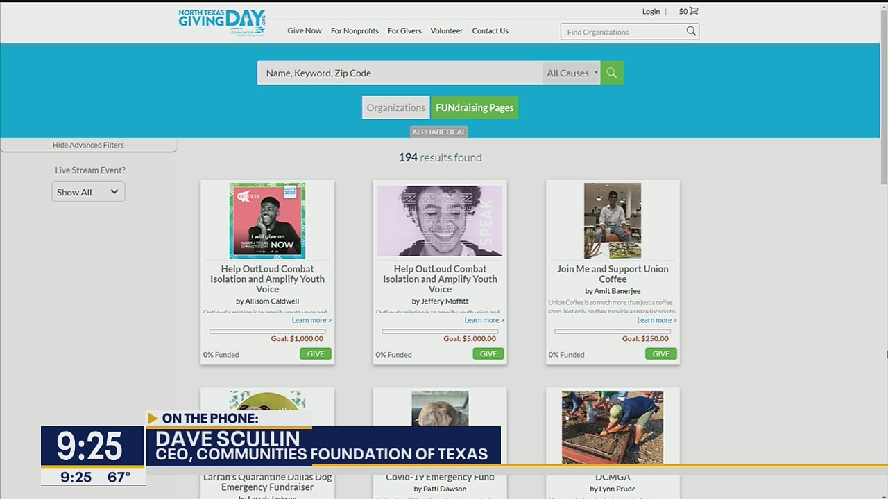 Non-profits holding North Texas Giving Day Now to raise funds