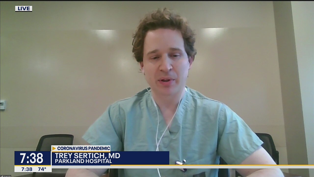 Doctor describes working on the front lines at Parkland Hospital