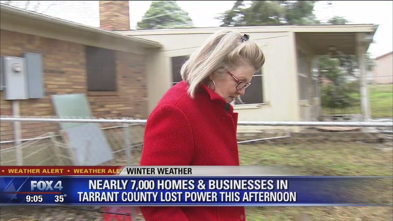 Nearly 7,000 homes lose power Wednesday afternoon