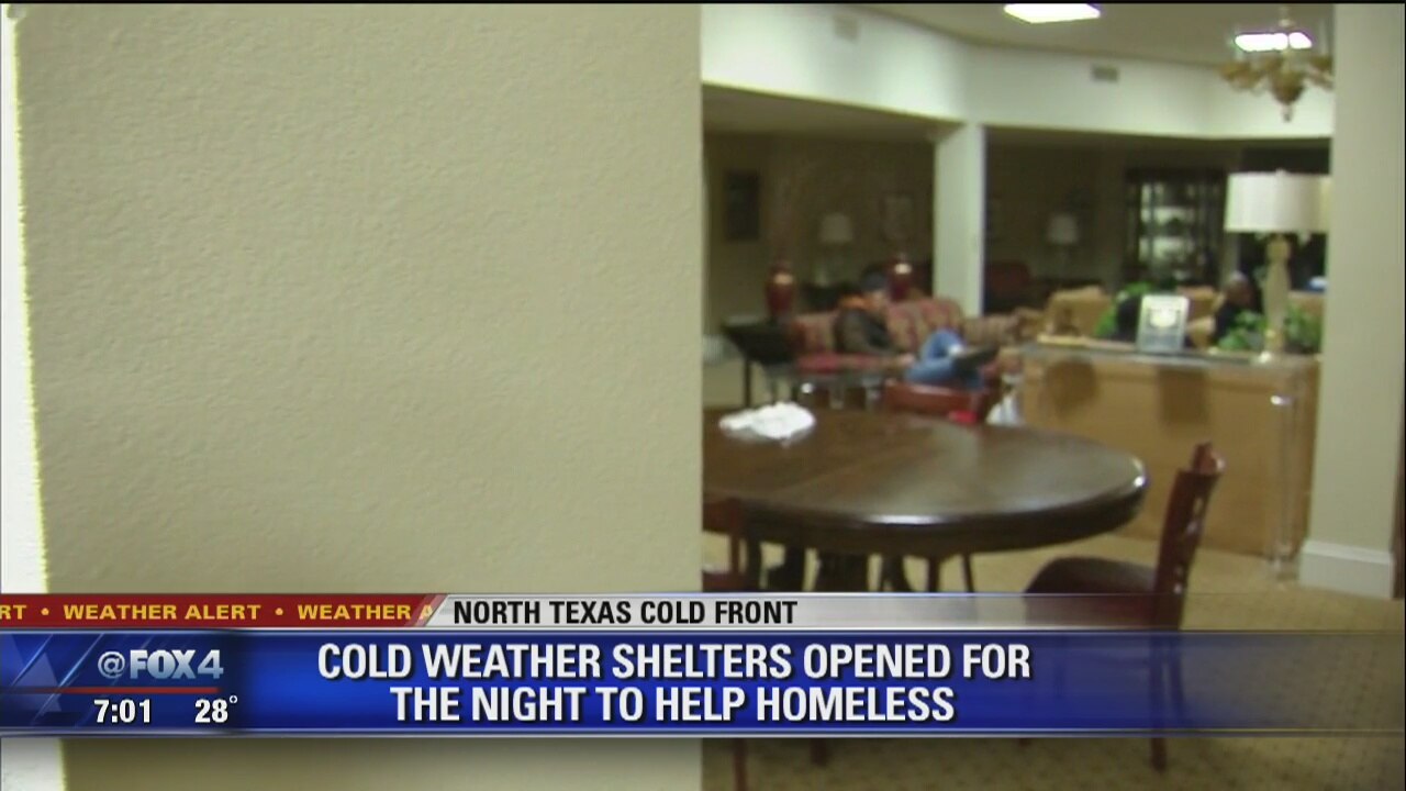Cold weather shelters opened to help the homeless