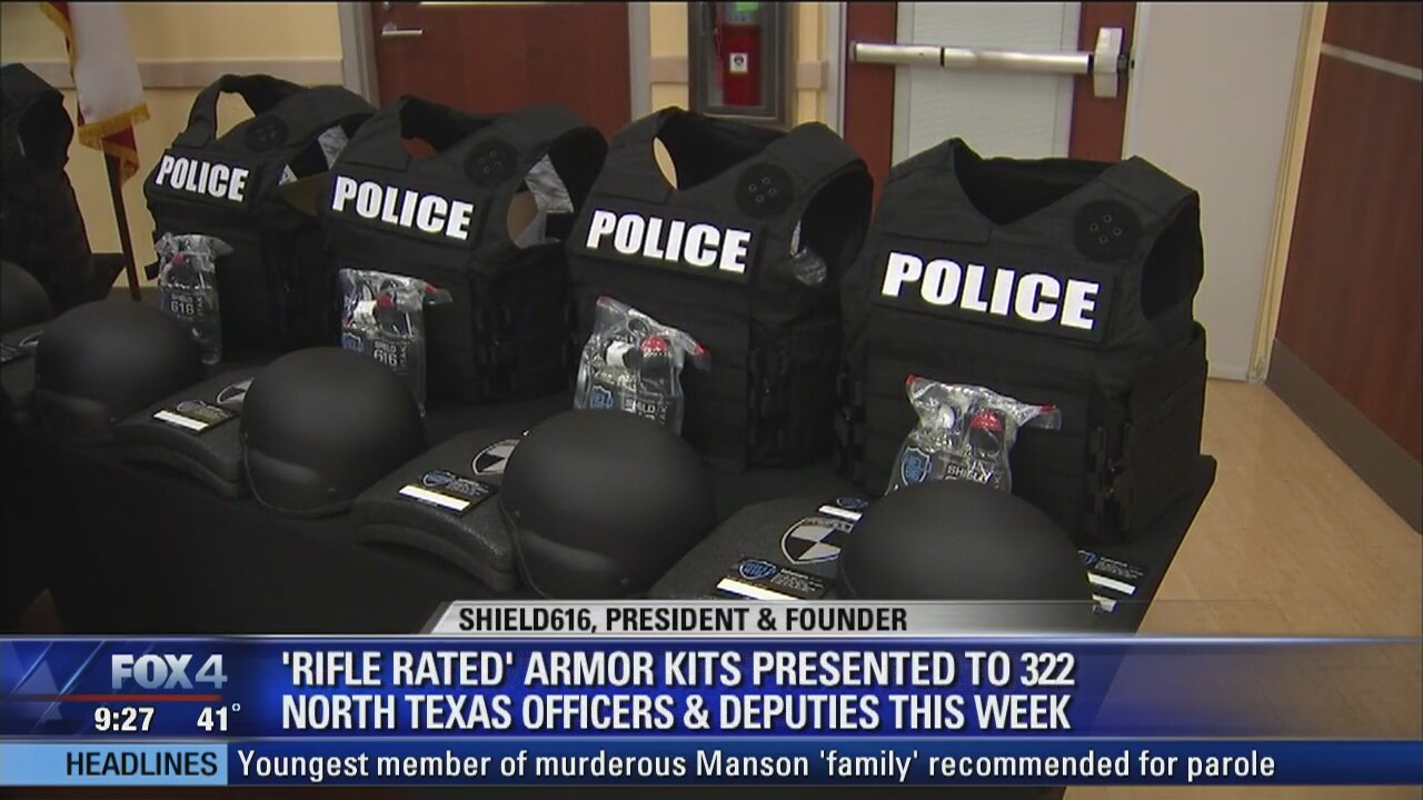 Active shooter kits donated to 300 North Texas law officers