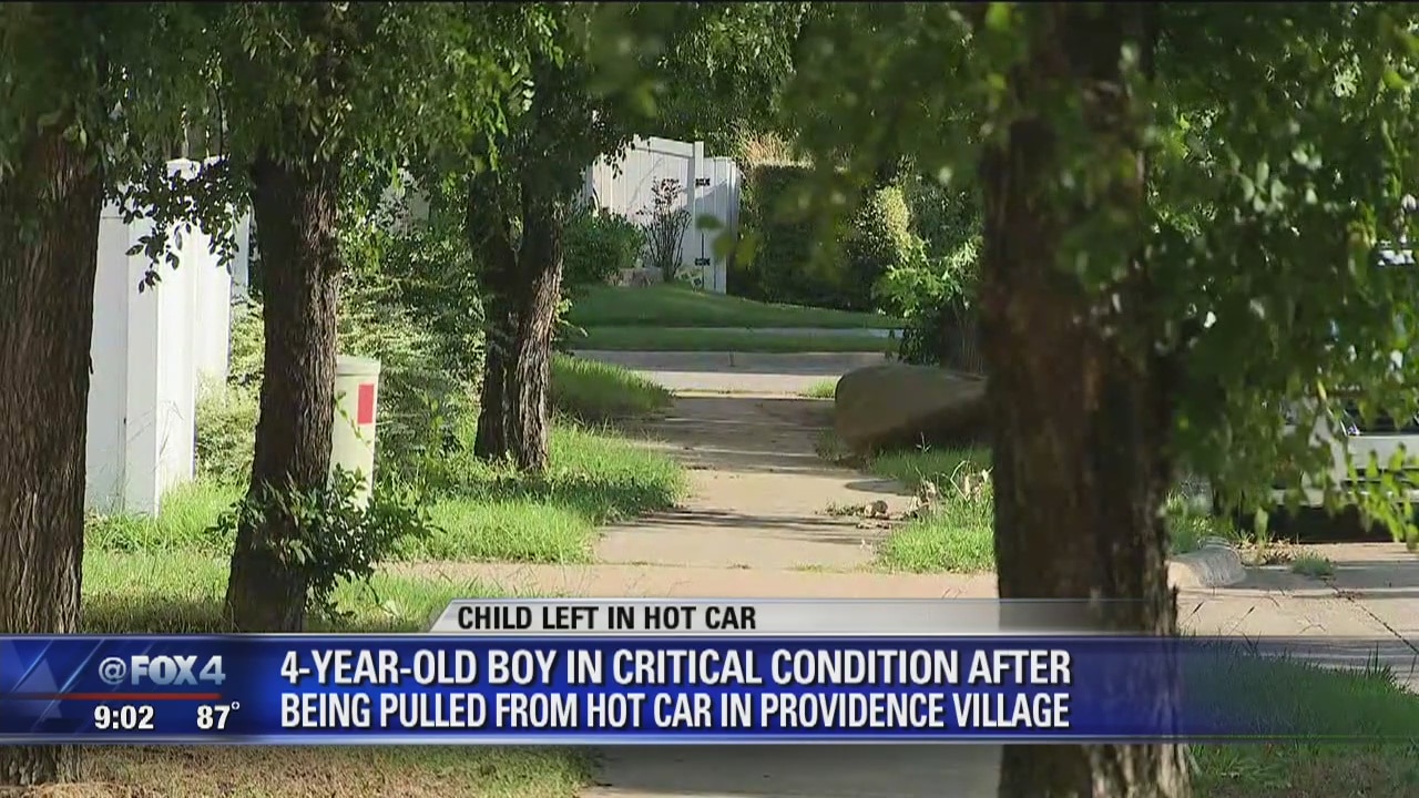 Denton County 4-year-old boy pulled from hot car remains in critical condition