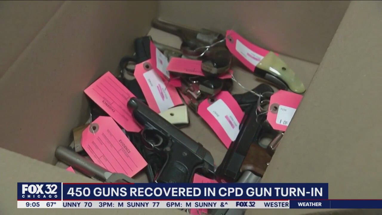 Over 450 guns recovered during CPD gun turn-in