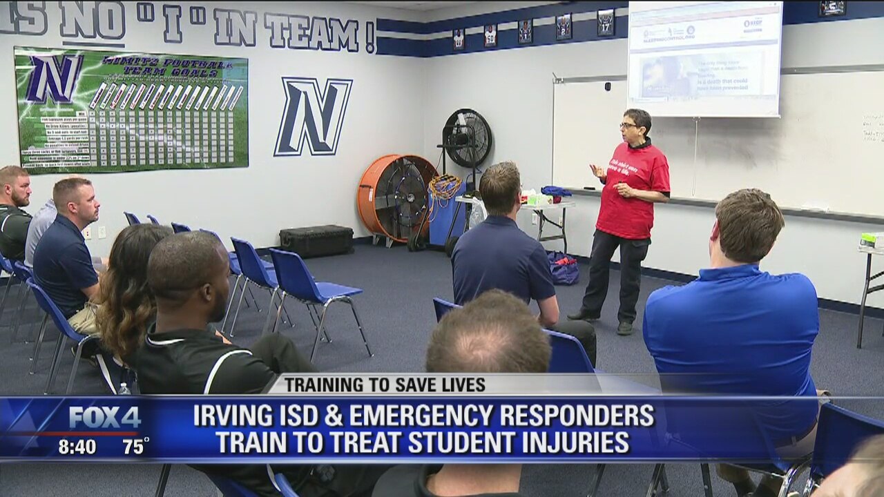 Irving team doctors get training for sports injuries