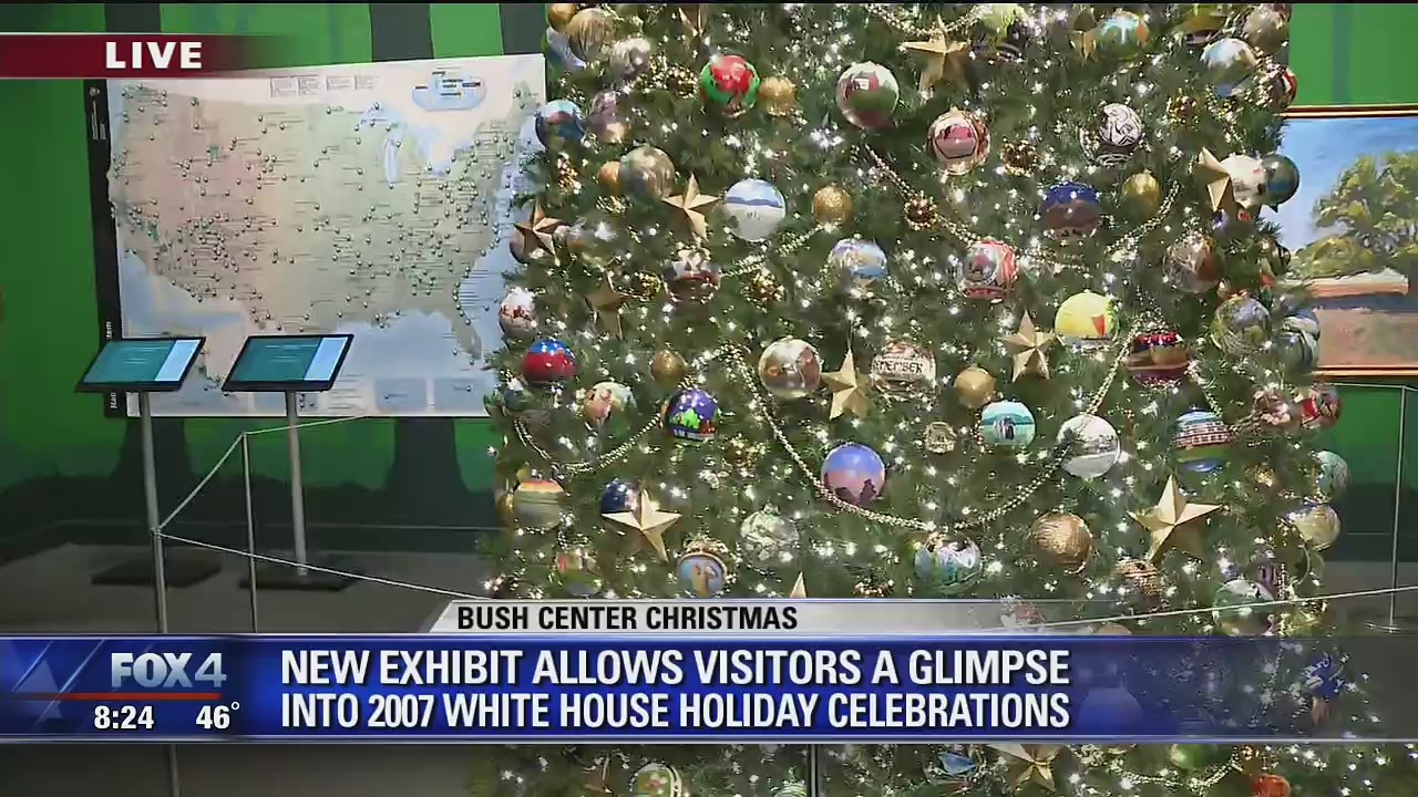 Bush Center exhibit gives visitors a glimpse of the 2007 White House Christmas