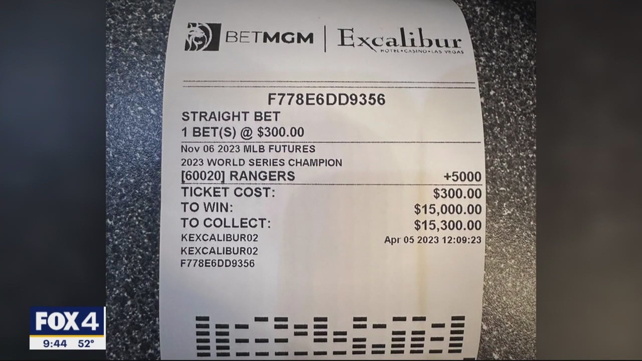 North Texas fan wins big on Rangers World Series bet