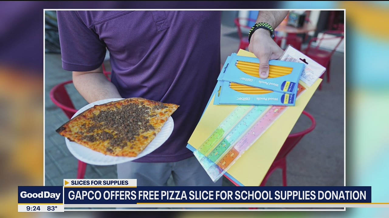 Dallas restaurant offering free pizza slices for school supply donations