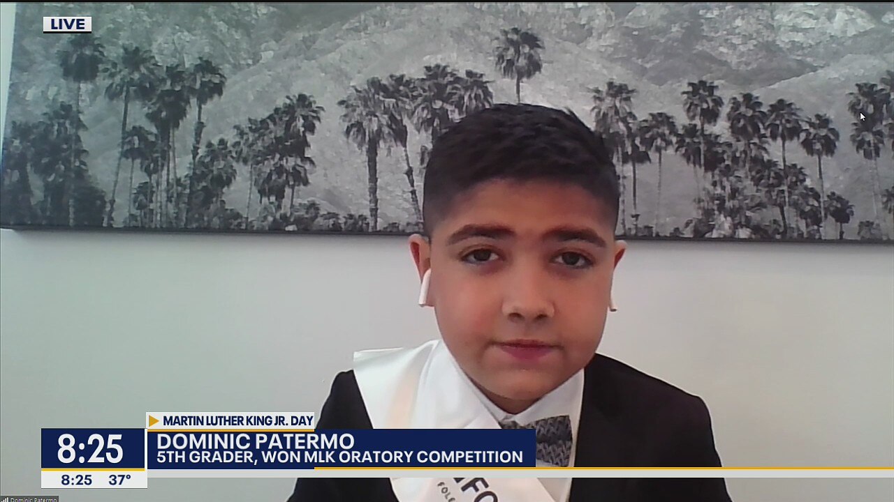 MLK Oratory Competition winner Dominic Patermo