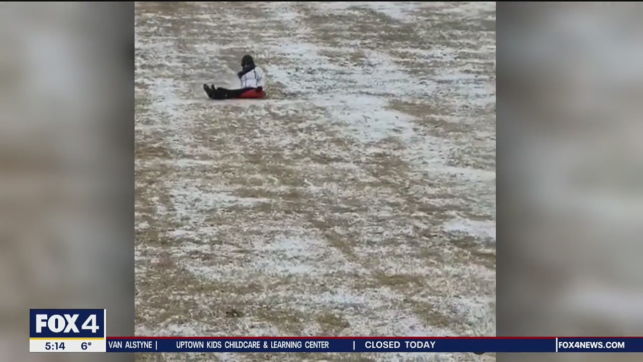 Lauren Przybyl goes sledding