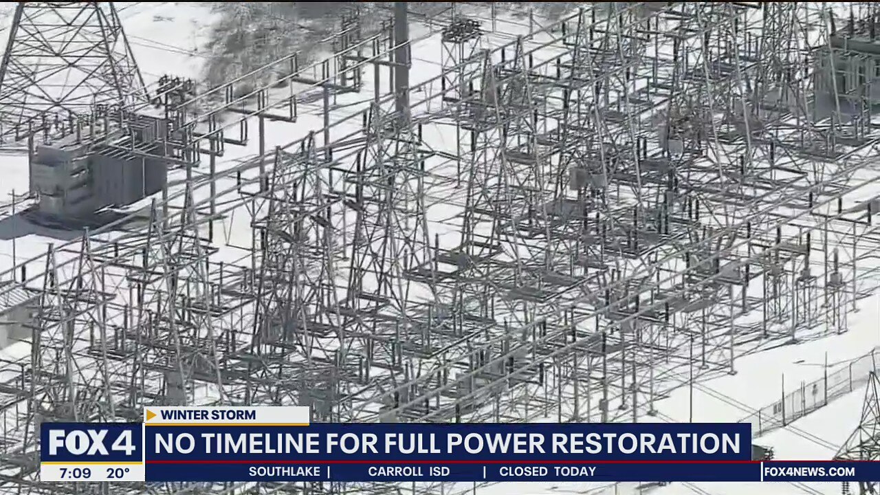 No timetable on when power will be restored for North Texans dealing with outages for third day