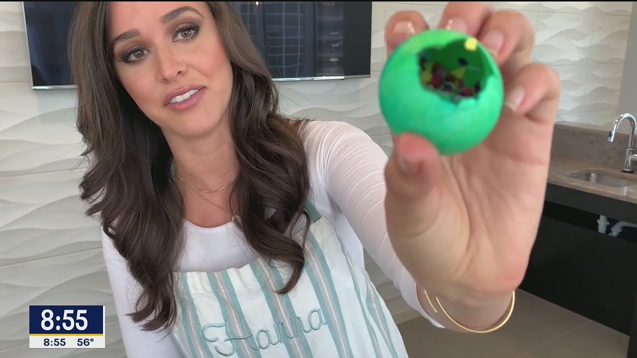 Brandon and Hanna make Mayfest confetti eggs