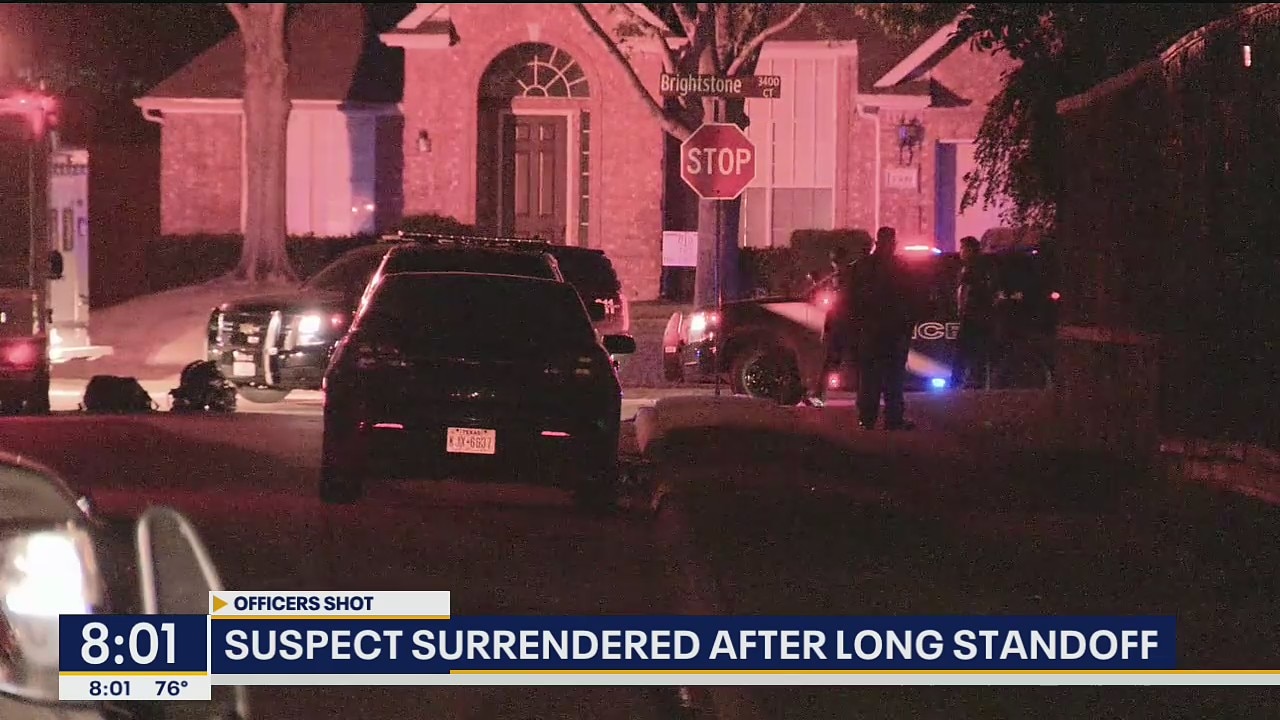 Suspect accused of shooting 3 Flower Mound officers taken into custody