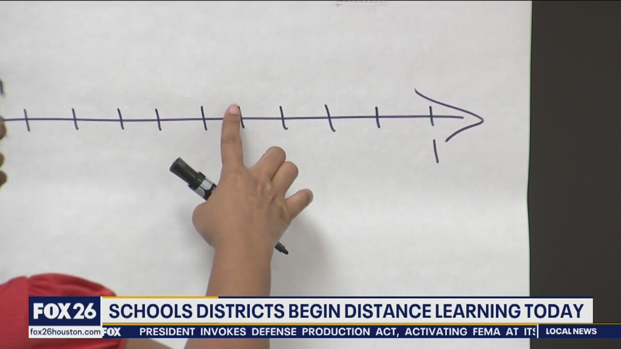 School districts begin distance learning today