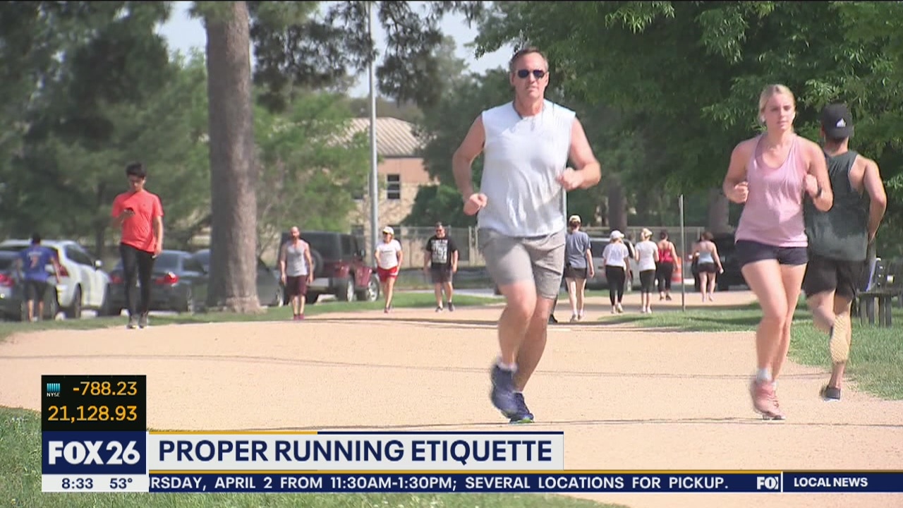 Running etiquette is very important right now