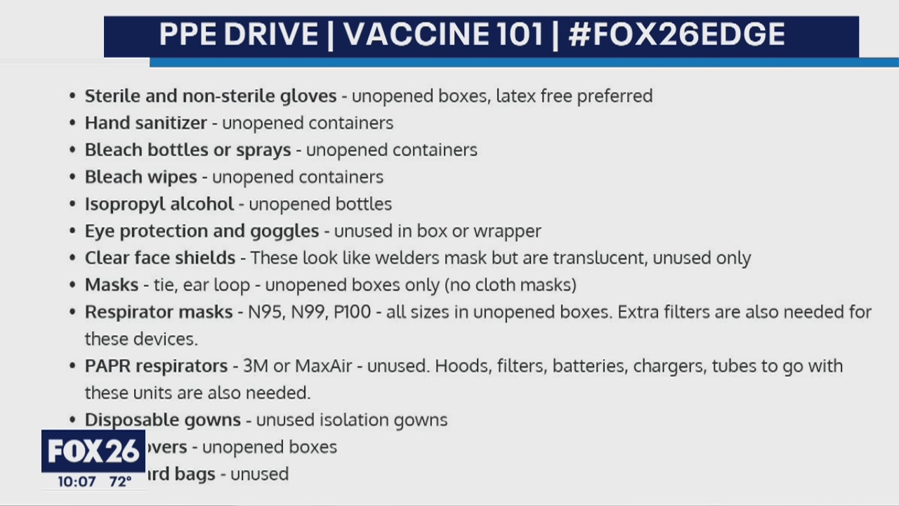 PPE drive at Minute Maid Park