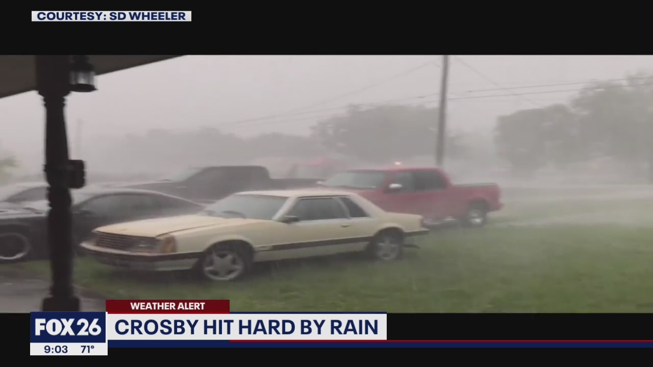 Storms move though Houston metro area Thursday evening