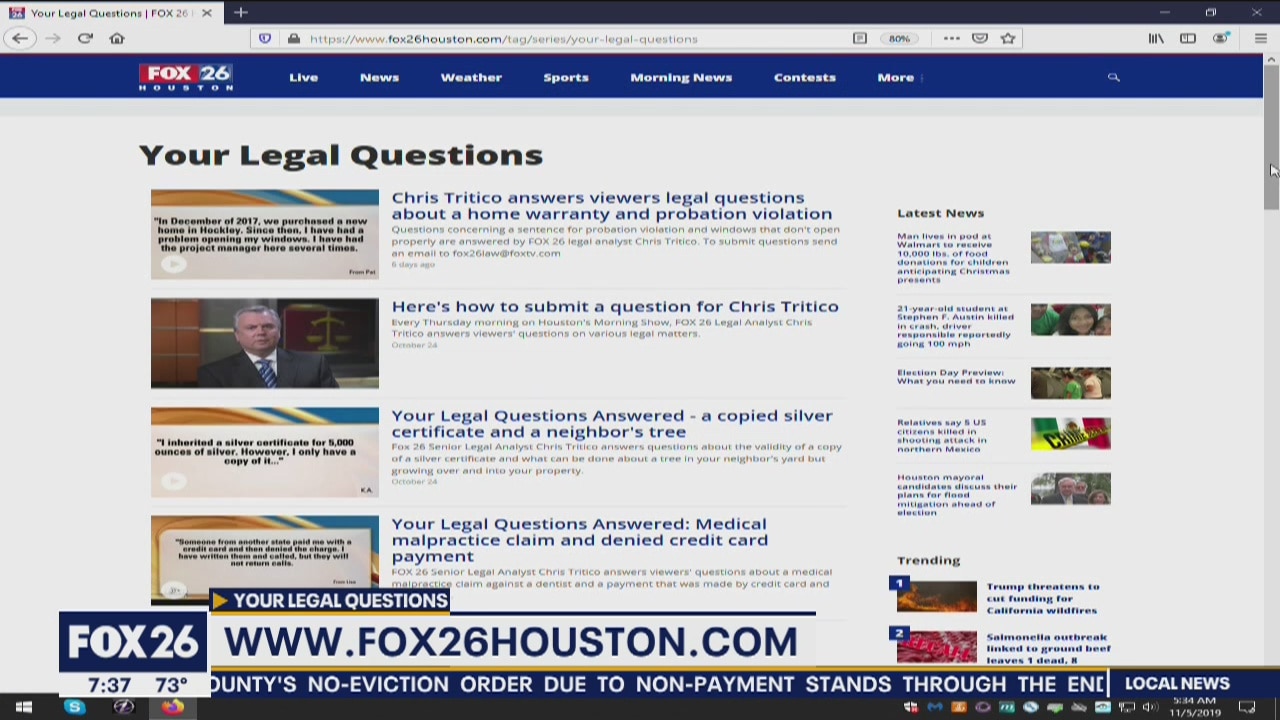 Your legal questions answered, Thursday, April 9