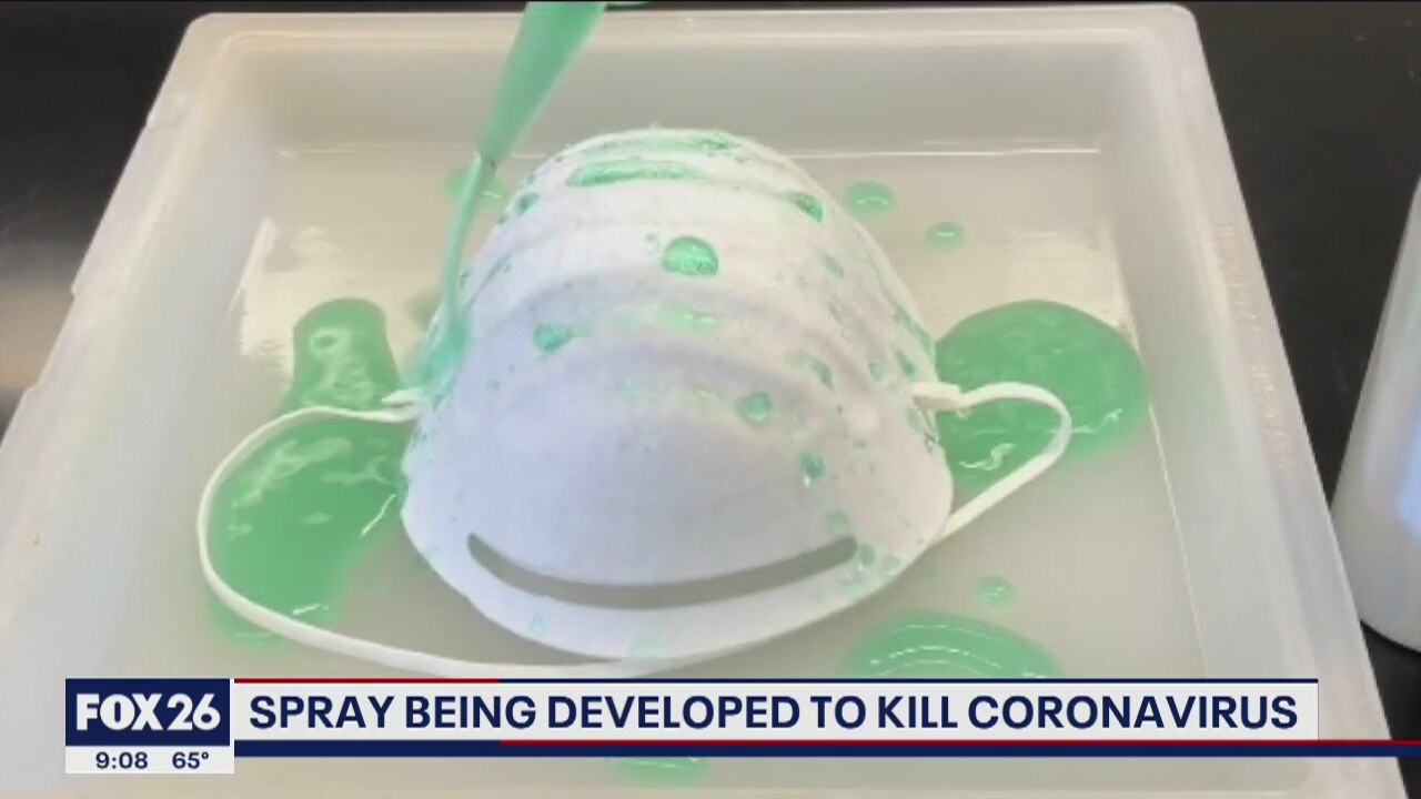 Water-repellant spray could help decrease COVID-19 infections