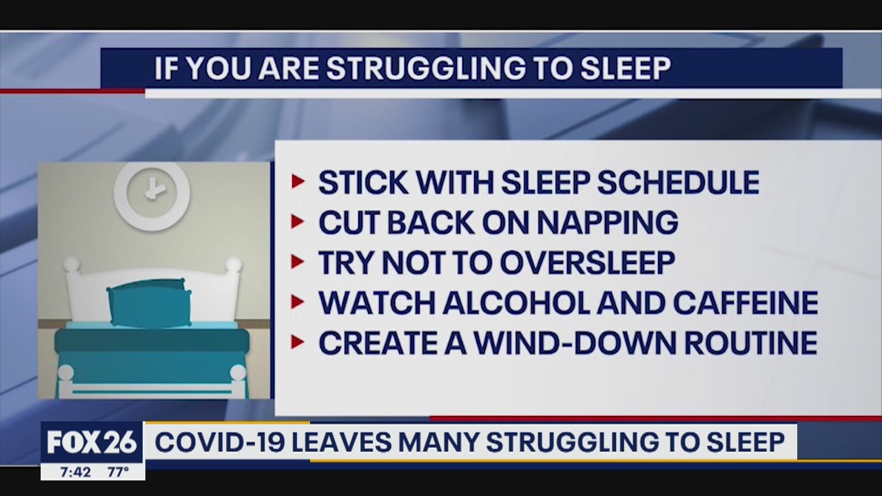 COVID-19 leaves many struggling to sleep