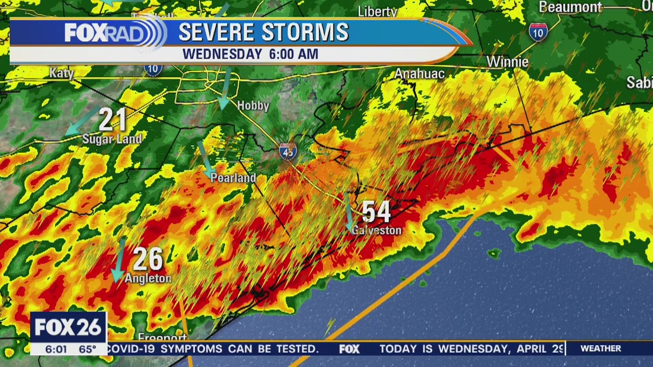 Severe weather threat ending update 6:00 a.m.