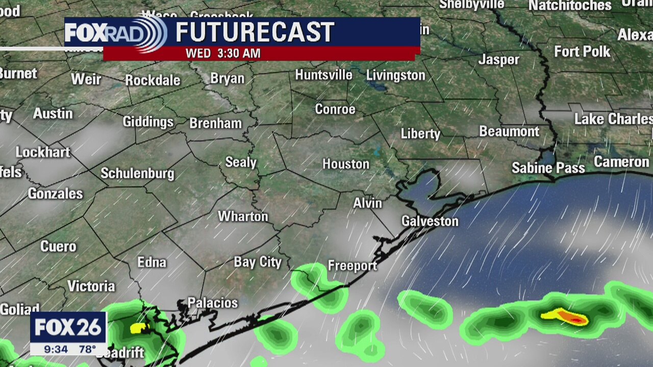Tuesday night weather forecast