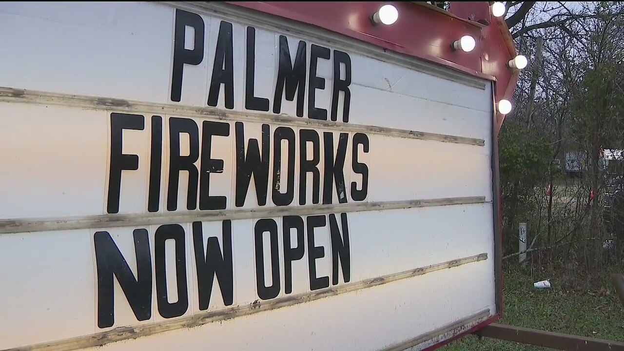 Dallas County fireworks stand allows people to set off fireworks after buying them