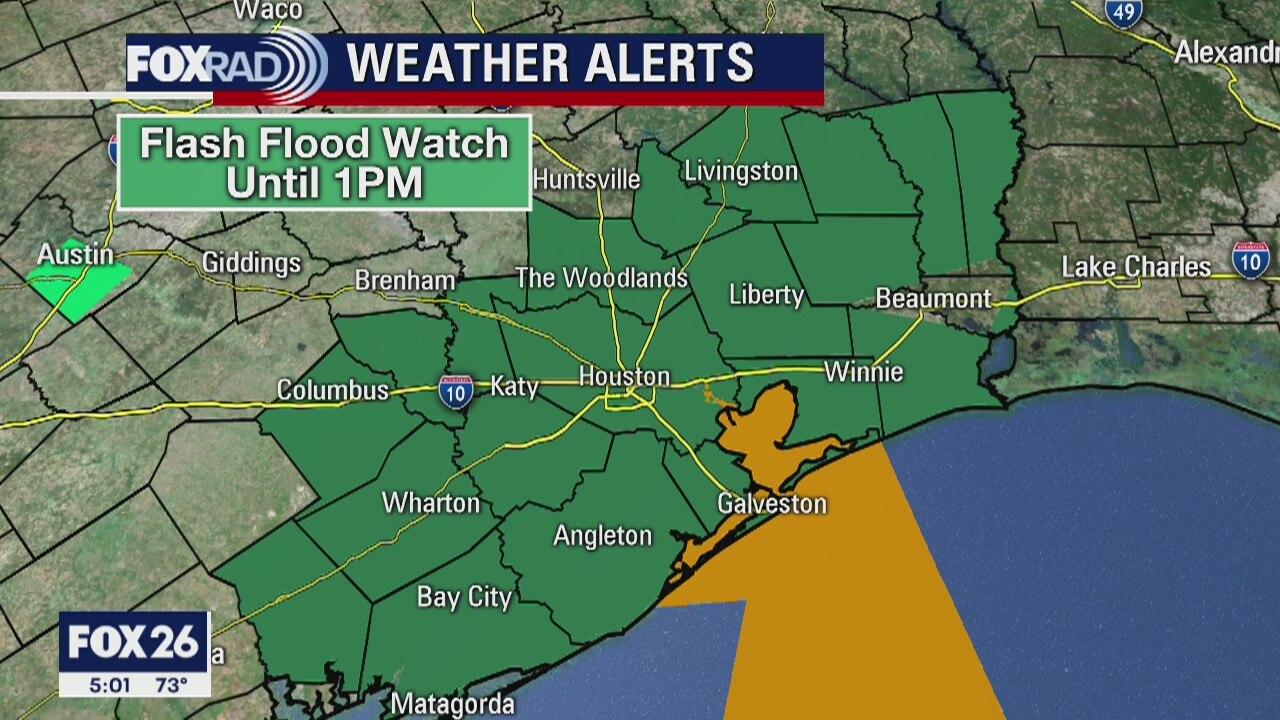 Severe storms moving through Houston area