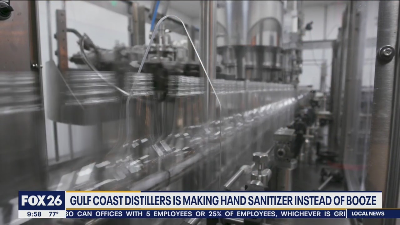 Largest distillery in Texas still making hand sanitizer instead of booze
