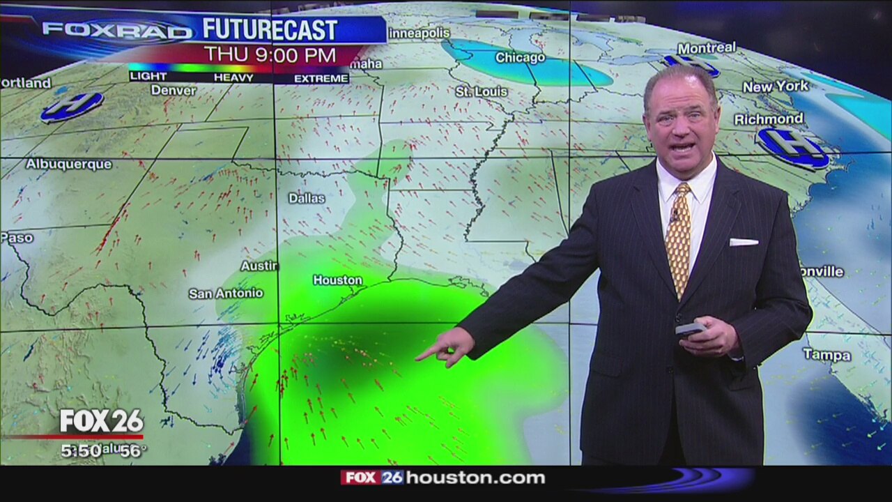 5 p.m. Jan. 31 Houston-area weather forecast